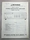 Mitsubishi DA-U158 Original Service Manual  Free Shipping