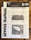 Kenwood KD-34R Record Player / Turntable  Service Manual *Original*
