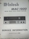 McIntosh MAC 1900 Service Manual Receiver Original 1X001