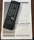 Tested Sherwood RM-30 Remote Control & Manual For CD Changer CDC-5030R/4030C