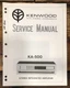Kenwood KA-500 Amplifier Service Manual *Original*