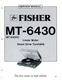 Vintage Fisher Service Manual Semi Automatic Turntable MT-6430/ MT-6430C