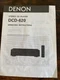 Denon DCD-620 Stereo CD Player Owner Operating Instructions Original