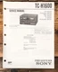 Sony TC-H1600 Cassette Service Manual *Original*