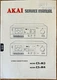 Akai CS-M3 CS-M4 STEREO Cassette Deck Original Repair Service Manual