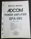 ADCOM GFA-585 Amplifier Service Manual Original