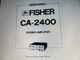 Fisher Ca-2400 Service Manual Digital