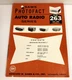 Sams Photofact Auto Radio Service Data Series Repair Cadillac Delco Honda AR-263