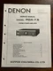 Denon Model POA-7.5 Power Amplifier Amp Service Manual Original OEM Genuine