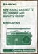 Sanyo Radio Cassette Recorder Manual Quartz Clock M1950AF Japan Vintage