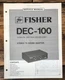 Fisher DEC-100 Sound Adapter Service Manual *Original*