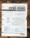 Yamaha CDX-1060 CD Player Service Manual *Original*