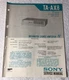 SONY TA-AX8 INTEGRATED STEREO AMPLIFIER ORIGINAL SERVICE MANUAL SCHEMATIC M603