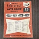 Vintage Sams Photofact Auto Radio Series AR-23 March 1964 Manual Original