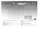 Yamaha TX-77 Tuner Owners Manual