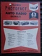 Original Sams Photofact Auto Radio Series Service Repair Manual Book AR-43