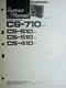 Pioneer CS-410 CS-510 CS-610 CS-710 XC Service Manual Speaker System Photocopy