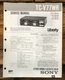 Sony TC-V77WR Cassette Service Manual *Original*