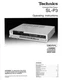 Technics SL-P3 CD Player Owners Instruction Manual Reprint