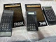 Lot of 3 - Texas Instruments TI-60, TI-60X & HP 10bII Calculators w/2 Manuals