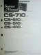 PIONEER CS-410 CS-510 CS-610 CS-710 Speakers Service Manual Photocopy