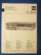Dual C814 Cassette Service Manual Factory Original The Real Thing     v1