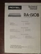 ROTEL RA-820B INTEGRATED AMP TECHNICAL SERVICE MANUAL FACTORY ORIGINAL