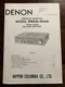 Denon Model PMA-540 Pre Main Amplifier Amp Service Manual Original Genuine OEM