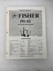 Vintage Original Fisher PH 45 Mini Radio Cassette Walkman Service Manual Repair