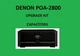 Stereo Amplifier DENON POA-2800 Repair KIT - all capacitors
