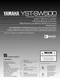 Operating Instructions for Yamaha YST-SW500