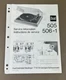 DUAL 505 506-1 TURNTABLE SERVICE INFORMATION D-1324