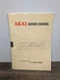 Akai GX-F60R Quick Reverse Stereo Cassette Deck Service Manual Vintage Original 