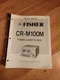 Fisher CR M100M Cassette Deck Service Manual repair 
