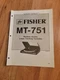 Fisher MT 751 Turntable Service Manual repair