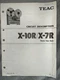 TEAC X-10R X-7R Stereo Tape Deck Service Manual Original
