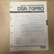 Original Yamaha Service Manual for DSR-70PRO Surround Decoder