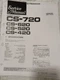 PIONEER CS-420 CS-520 CS-620 CS-720 Speakers Service Manual Photocopy