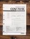 Yamaha CDV-701K CD CDV LD Player  Service Manual *Original*