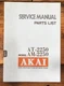 Akai AT-2250 AM-2250 Tuner Service Manual *Original*