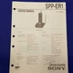 SONY SPP-ER1 Service Manual Original Paper OEM Repair Guide - USA