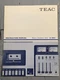 TEAC A-360 Cassette Deck Owners Manual Original