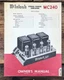 McIntosh MC-240 MC240 Amplifier Issue #1 Owners / User Manual *Original*
