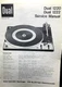 DUAL 1220 1222 Turntable Service Manual Photocopy