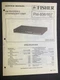 FISHER FM-856 FM-857 Tuner Service Manual Original