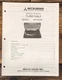 Mitsubishi DP-EC20 Record Player / Turntable Service Manual *Original*