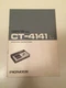 Orig. owner's manual for Pioneer CT-4141 cassette deck