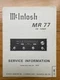 McIntosh MR 77 FM tuner Service Information Manual with fold-out Schematics