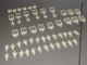 Pioneer QX-9900   Wire Saddles & Board Holders 49 Pieces.