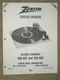  ZENITH OEM 169-407,& 169-408 RECORD CHANGERS SERVICE MANUAL RC3